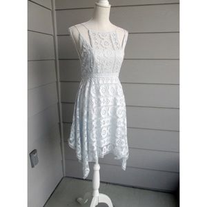Just Like Honey Lace handkerchief Hem Dress